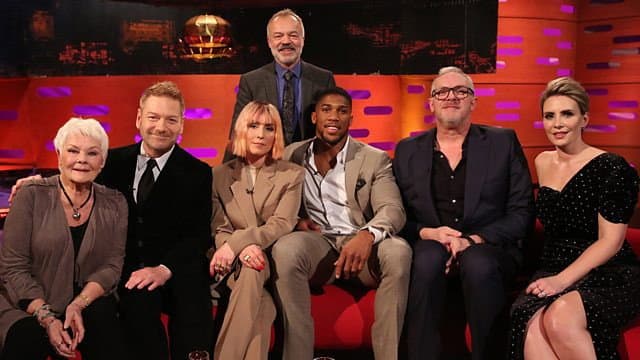 Still from Dame Judi Dench, Sir Kenneth Branagh, Anthony Joshua, Noomi Rapace, Greg Davies, Claire Richards