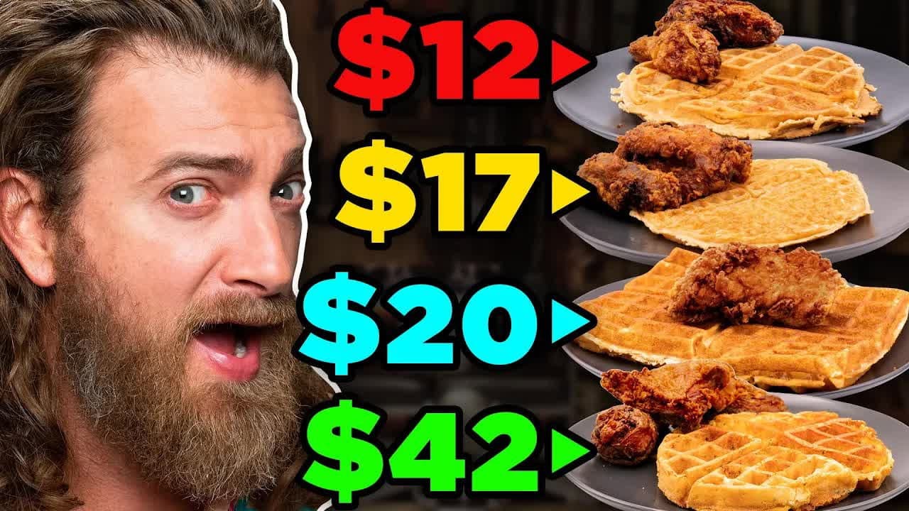 Still from Frozen vs. Fast vs. Fancy Food Taste Test