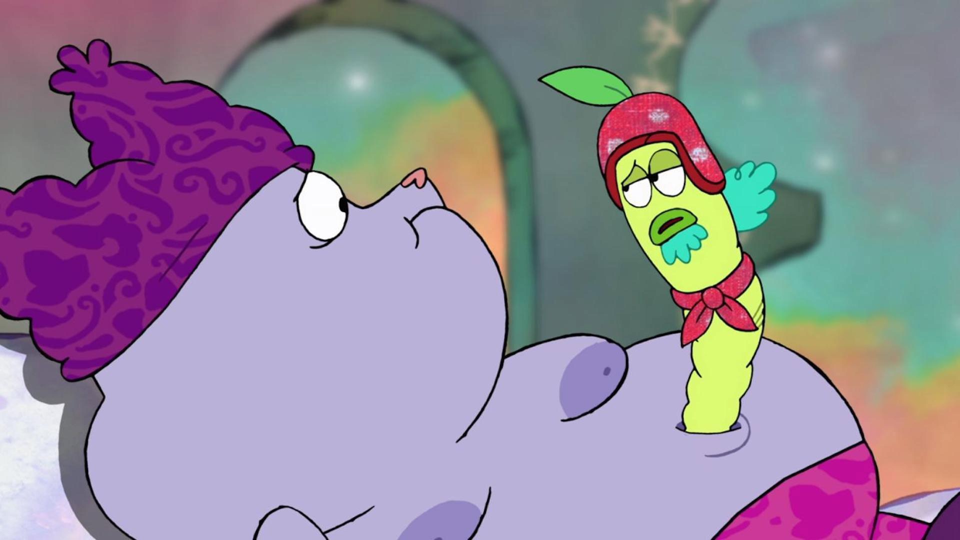 Still from The Grape Worm
