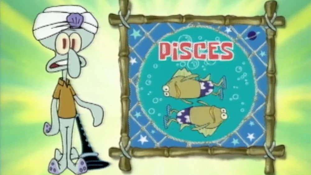 Still from Astrology With Squidward: Pisces