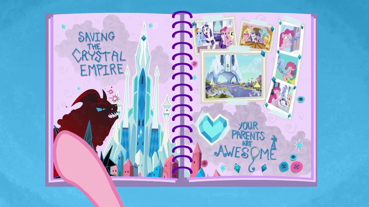 Still from Baby Flurry Heart’s Heartfelt Scrapbook: Saving The Crystal Empire