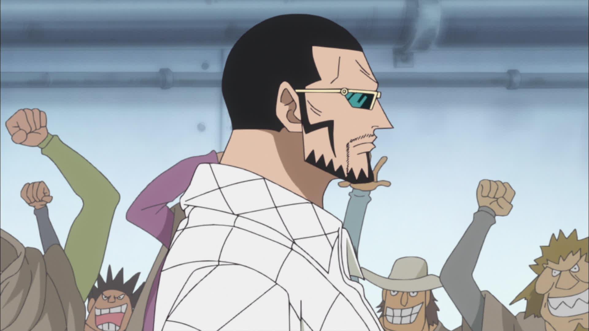 Still from A Fierce Battle Gets Heated! Luffy vs. Caesar!