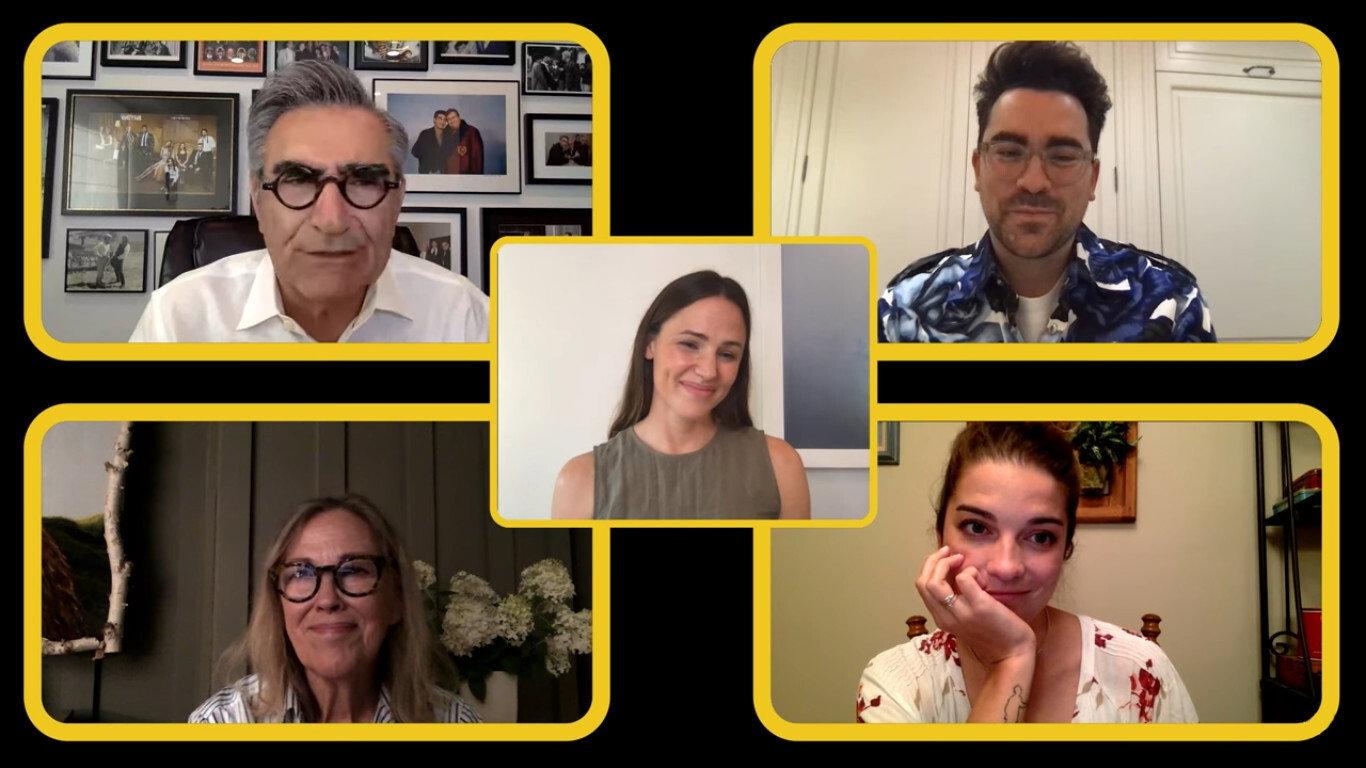Still from Schitt’s Creek Cast Q&A w/ Jennifer Garner
