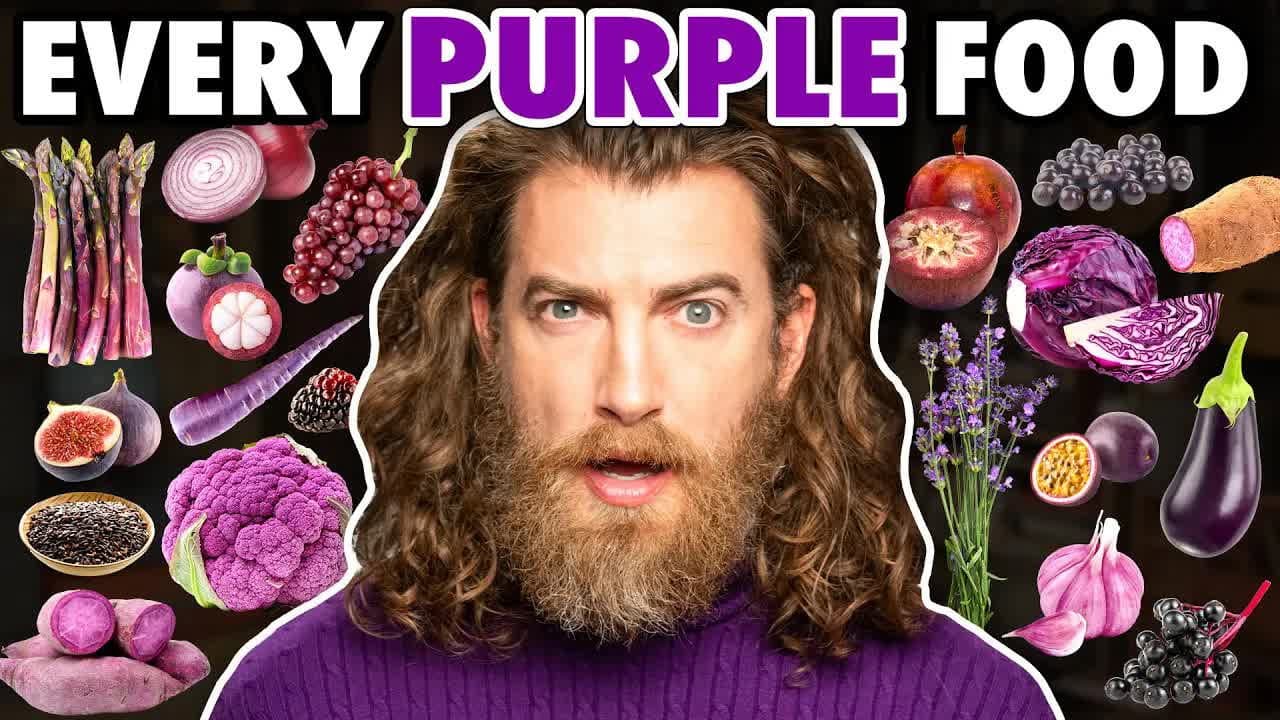 Still from We Tried EVERY Purple Food