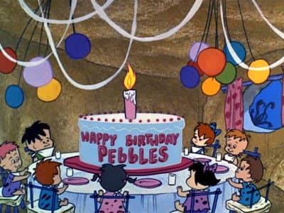 Still from Pebbles' Birthday Party
