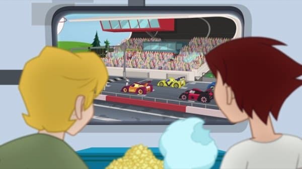 Still from Hot Rod Bot