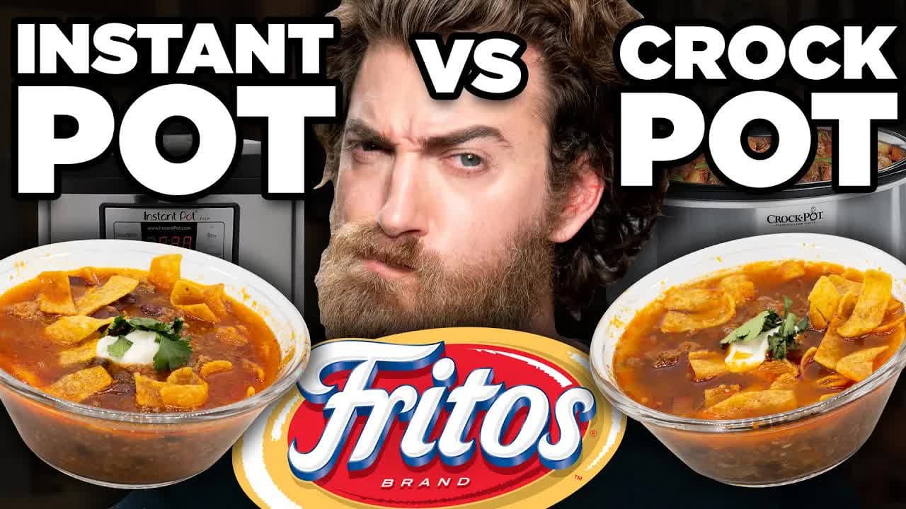 Still from Instant Pot vs. Crockpot Taste Test