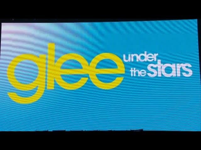 Still from Glee Under the Stars