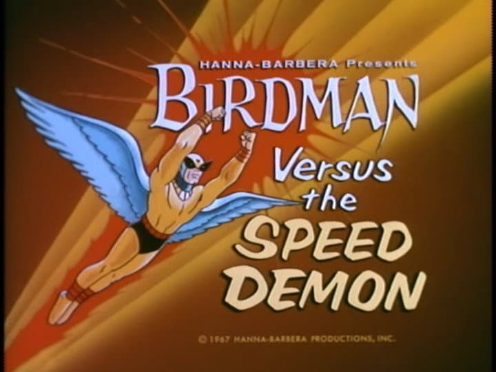 Still from Birdman Versus the Speed Demon