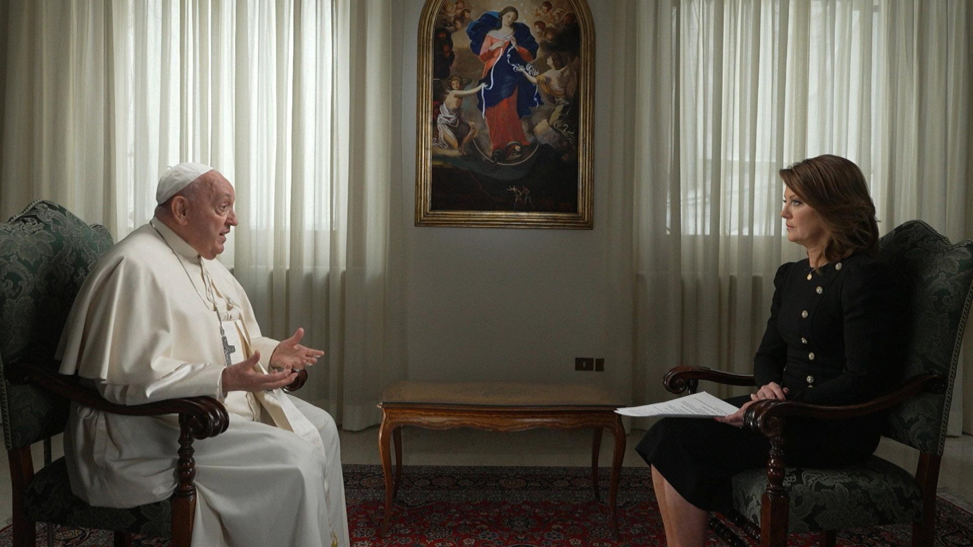 Still from Pope Francis; Notre Dame; Built by Angels