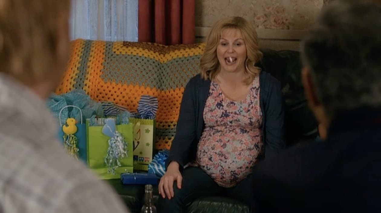 Still from Behind the Episode: "Baby Sprinkle"