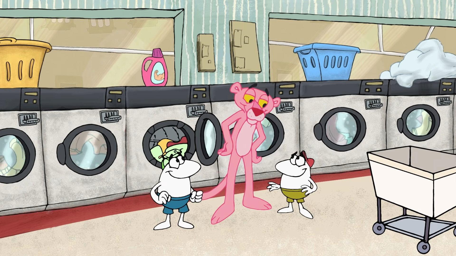 Still from Pink Suds & Clean Duds