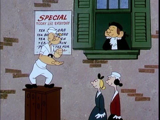 Still from Popeye's Tea Party