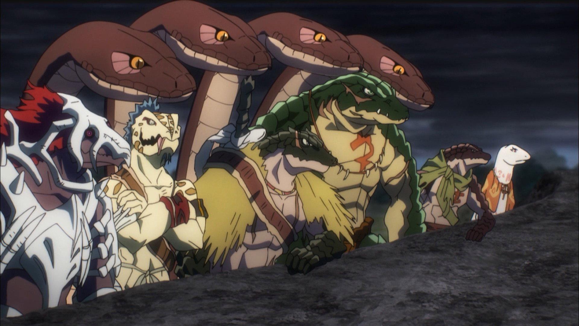 Still from Lizard Men, Gathering