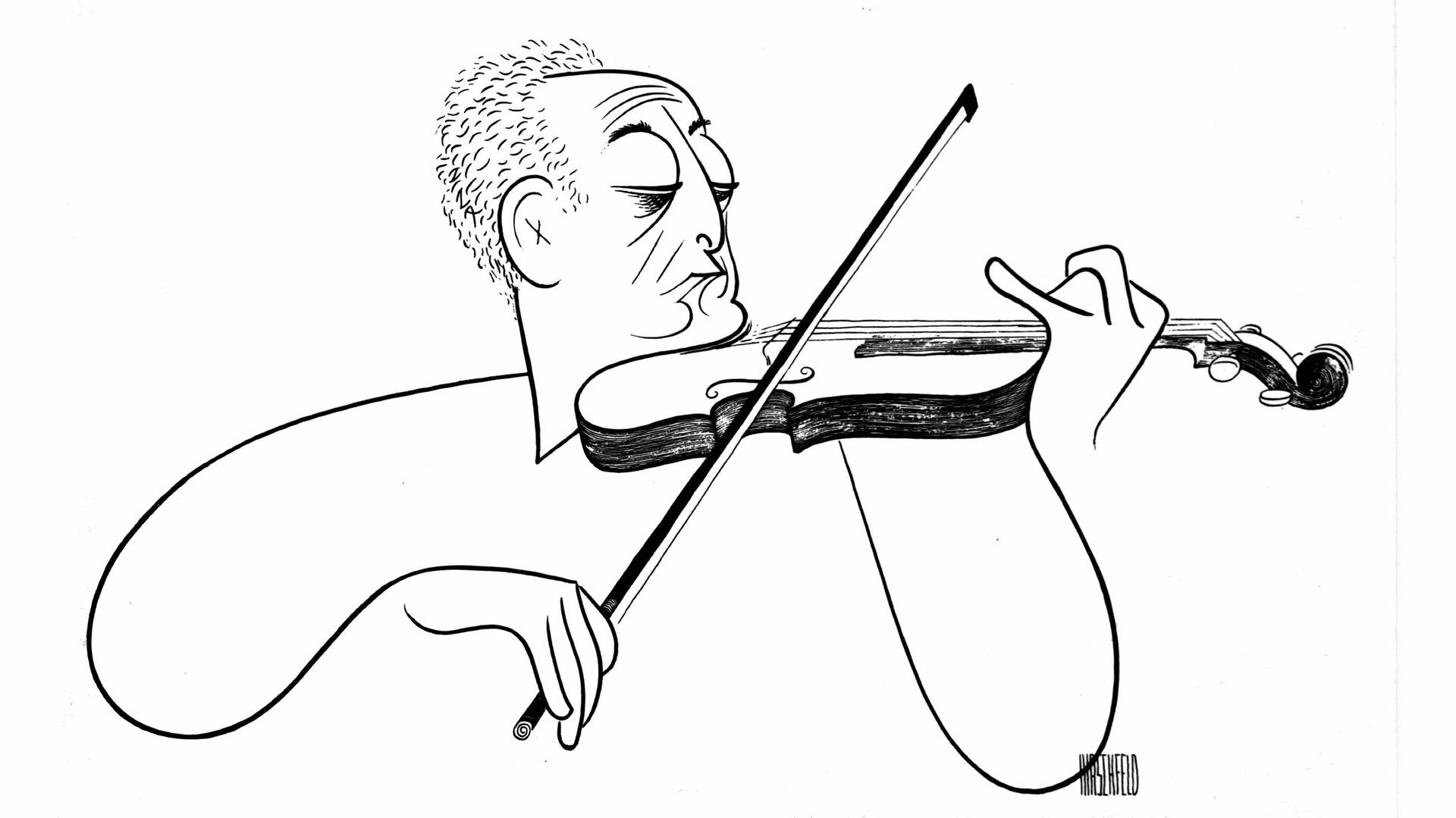 Still from Jascha Heifetz: God's Fiddler