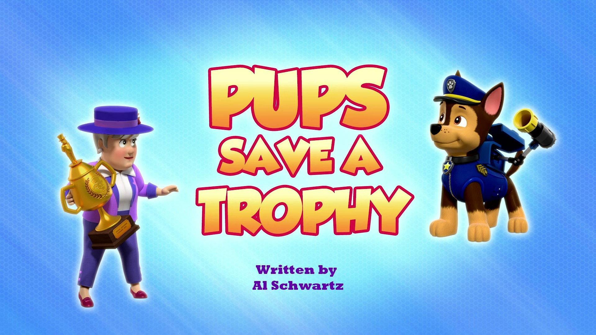 Still from Pups Save a Trophy