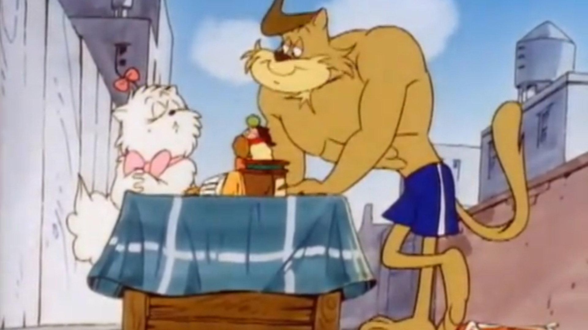 Still from Heathcliff Pumps Iron