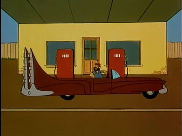 Still from Popeye's Service Station