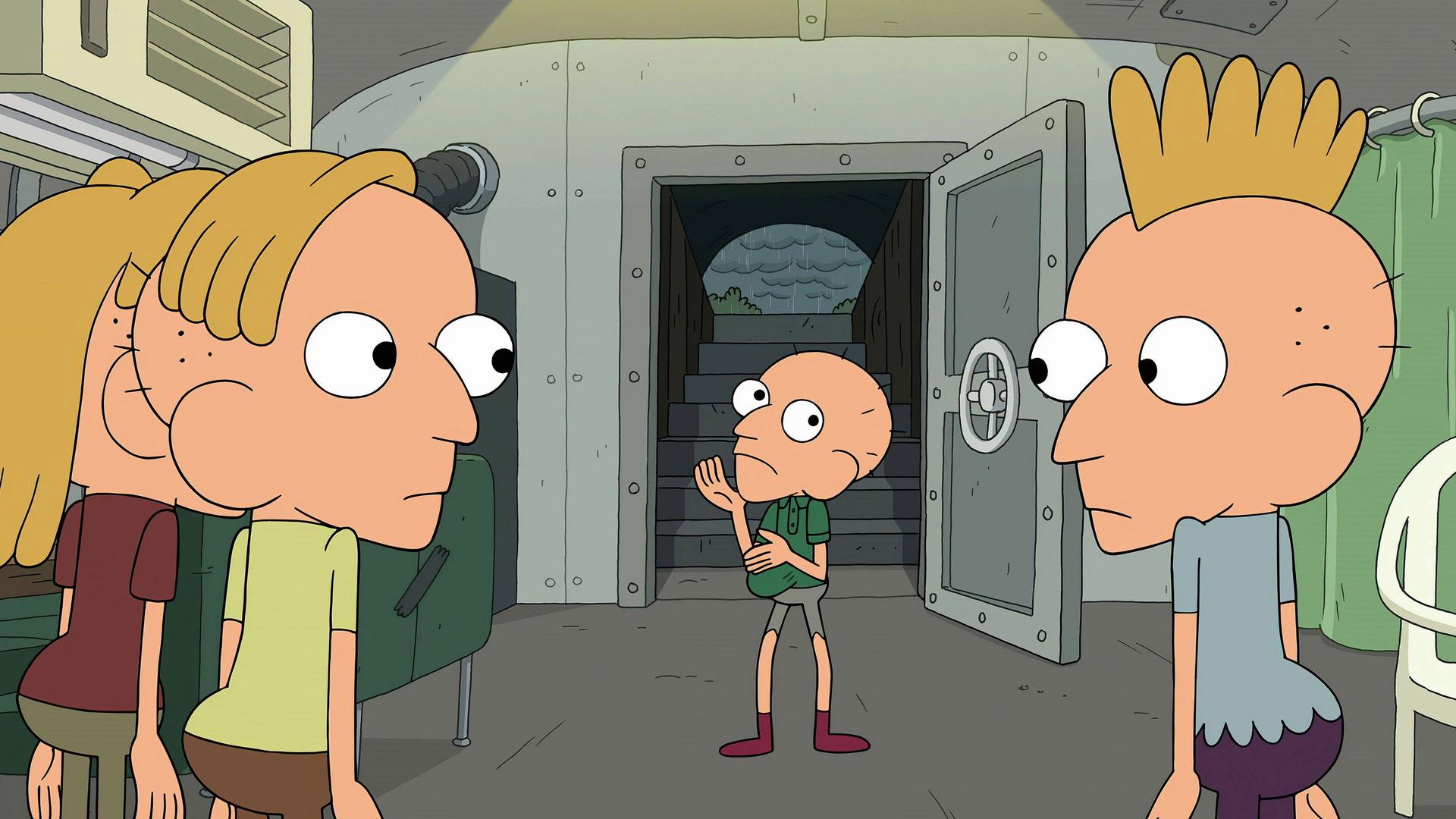 Still from Clarence's Stormy Sleepover - Episode 3: Badgers & Bunkers