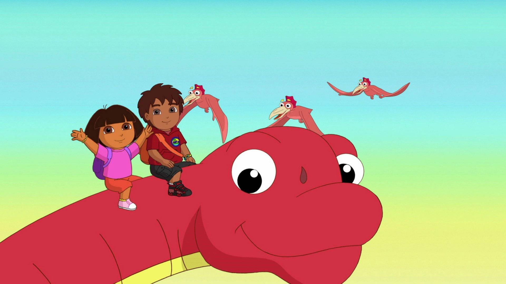 Still from Dora and Diego in the Time of Dinosaurs