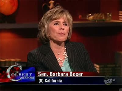 Still from Sen. Barbara Boxer