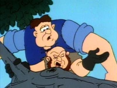 Still from Lumbering Smurfs