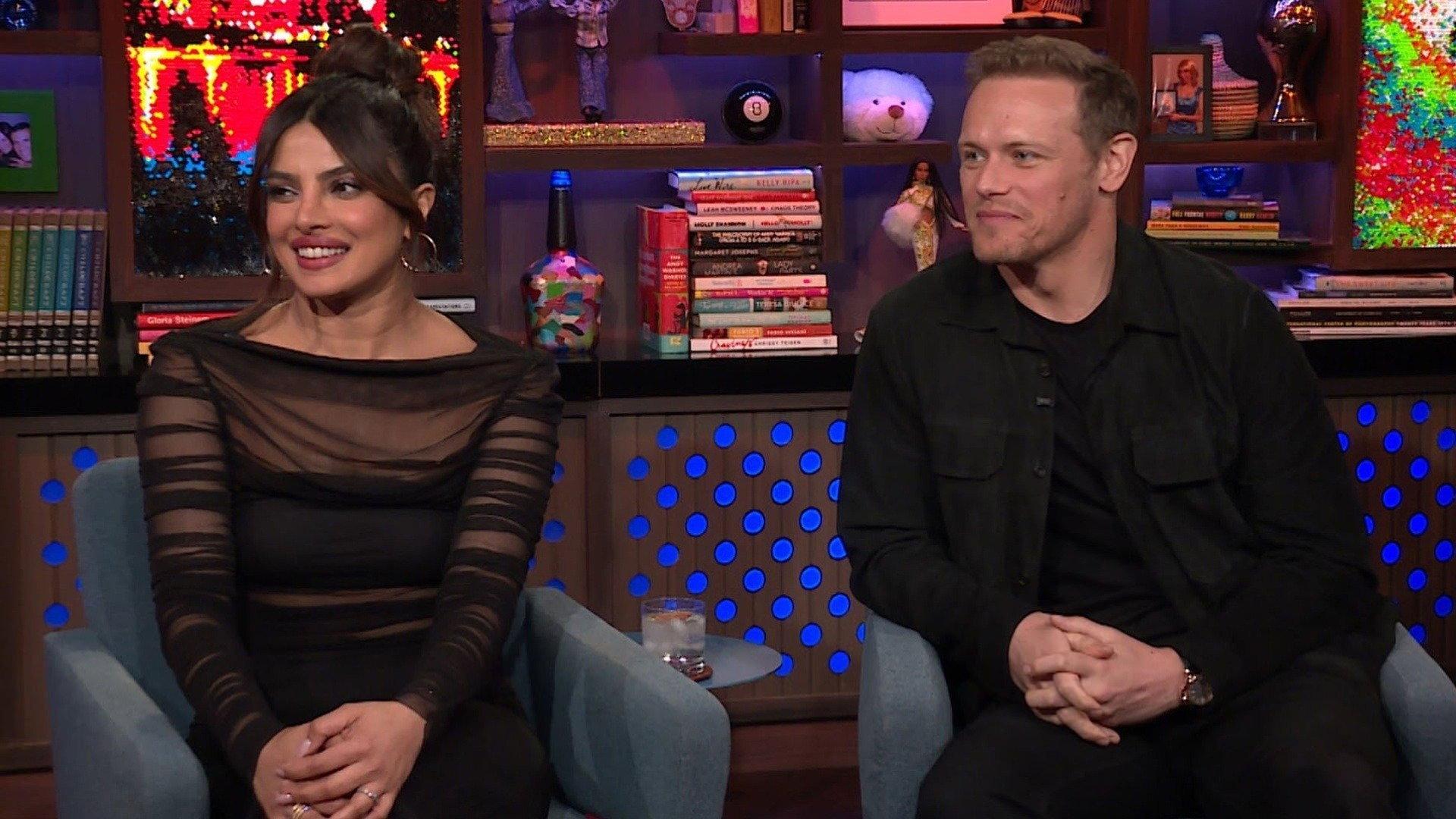 Still from Priyanka Chopra Jonas and Sam Heughan