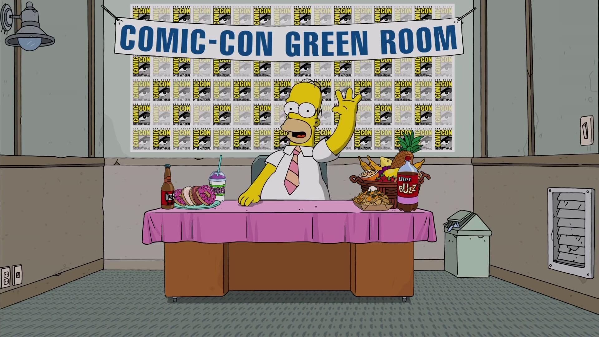 Still from Homer from the Green Room at San Diego Comic-Con 2016