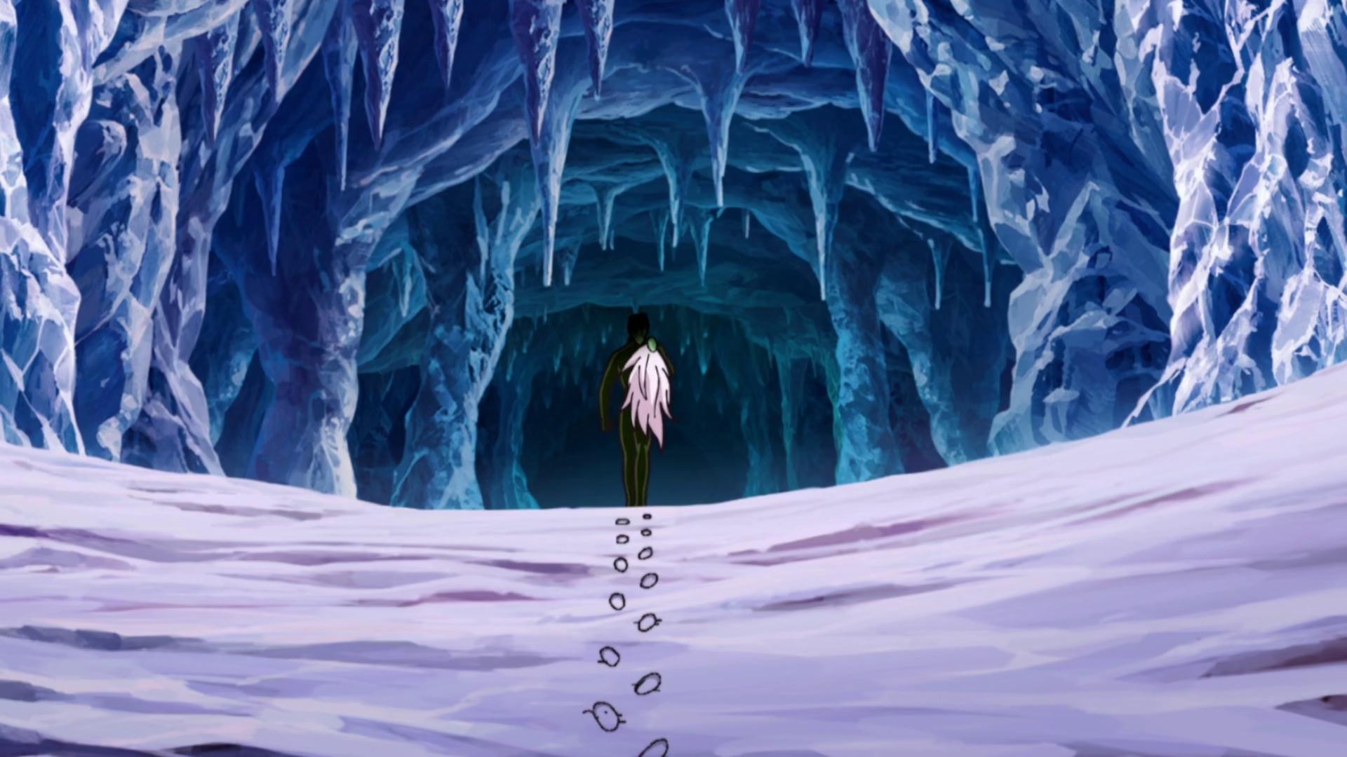 Still from The Explosive Fire Shakes Ice Mountain! The Identity of the Masked Man!
