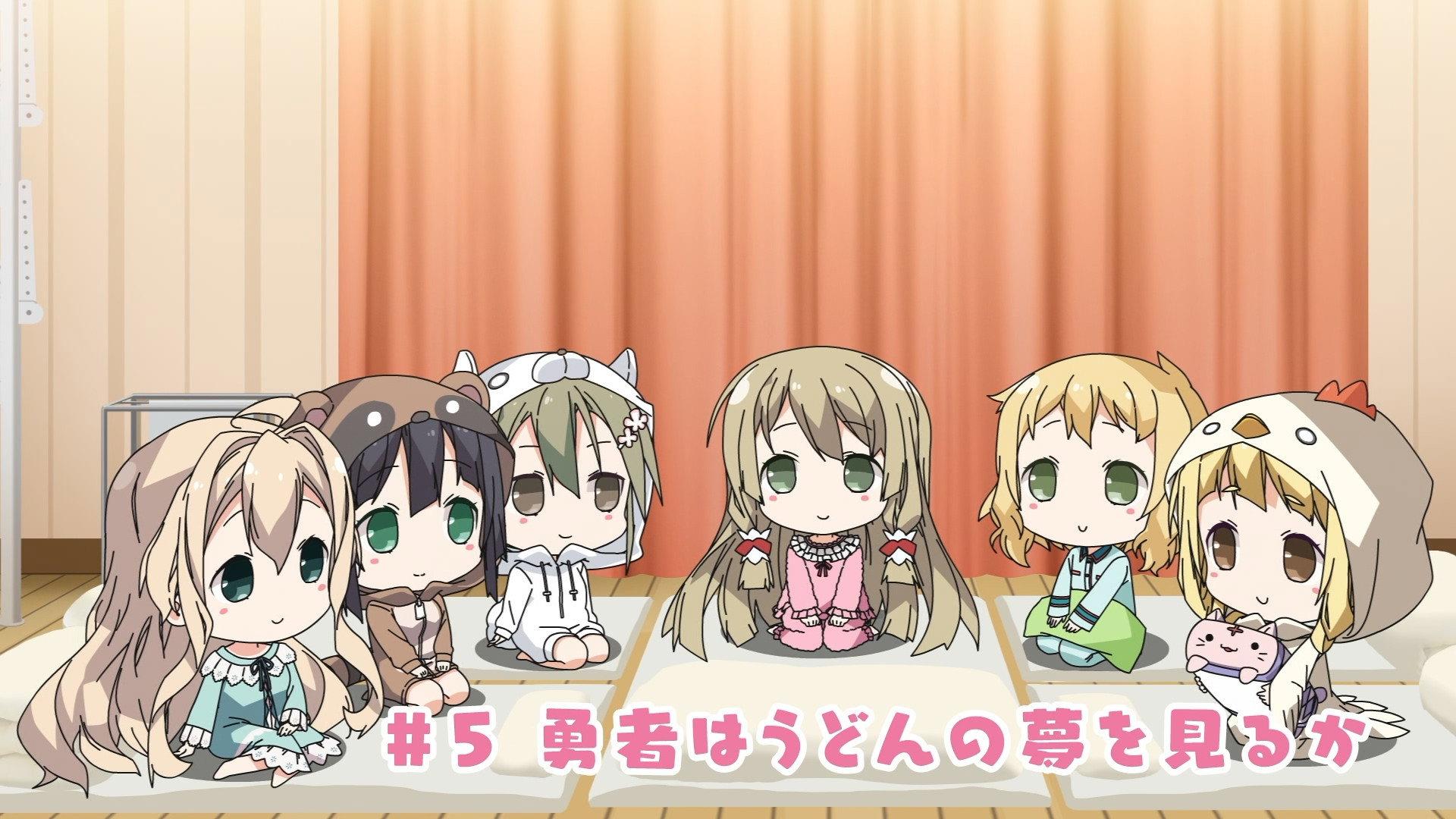 Still from Churutto! Episode 5: Do Heroes Dream of Udon?