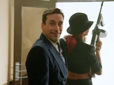 Still from Jon Hamm with Rihanna
