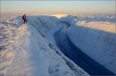 Still from Extreme Ice