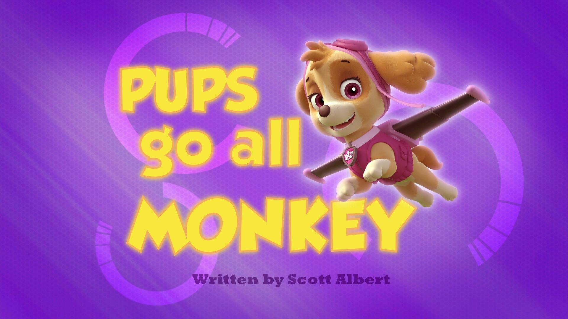 Still from Pups Go All Monkey