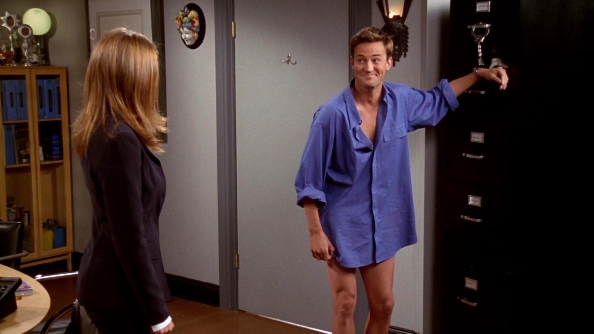 Still from The One with the 'Cuffs