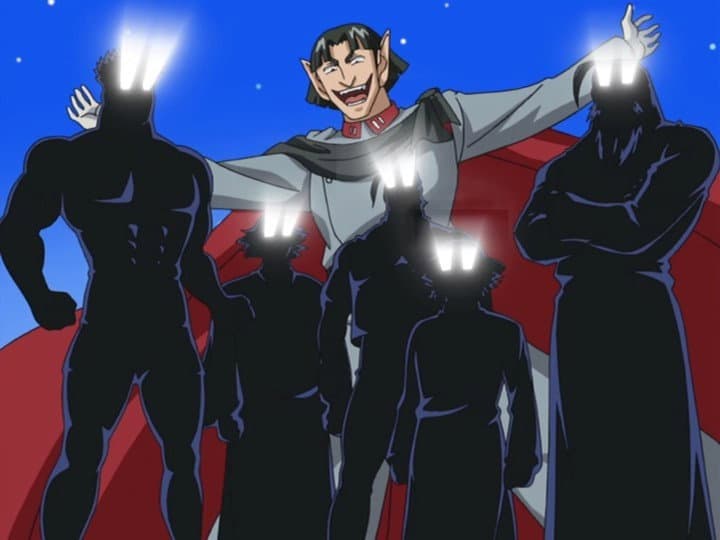 Still from Gather, Young Men! The New Shinpaku Alliance!