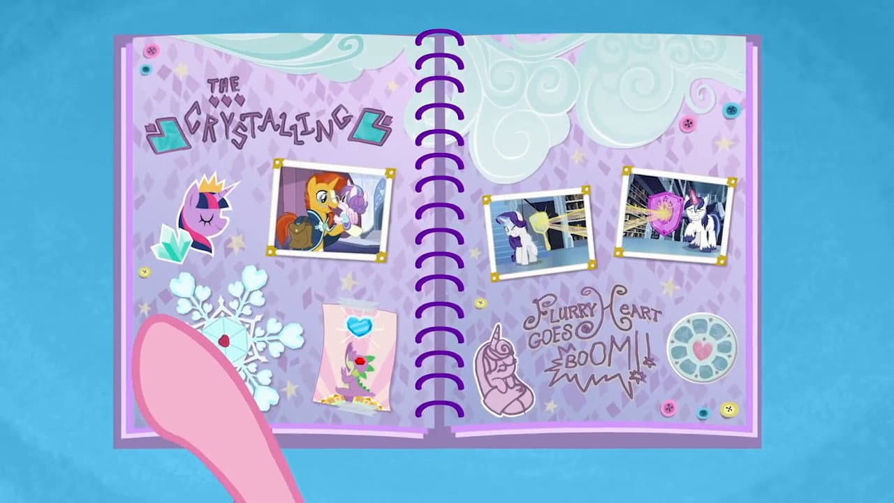 Still from Baby Flurry Heart’s Heartfelt Scrapbook: Flurry Heart's Crystalling