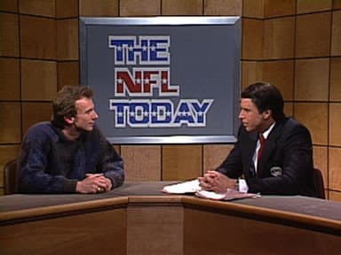 Still from Walter Payton, Joe Montana/Debbie Harry