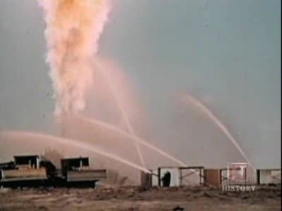 Still from Oil Fire Fighting