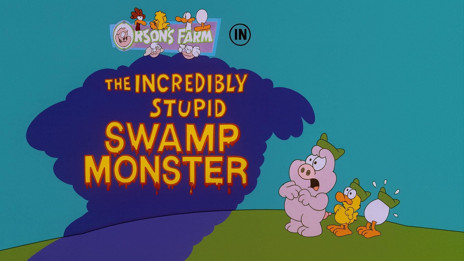Still from The Incredibly Stupid Swamp Monster