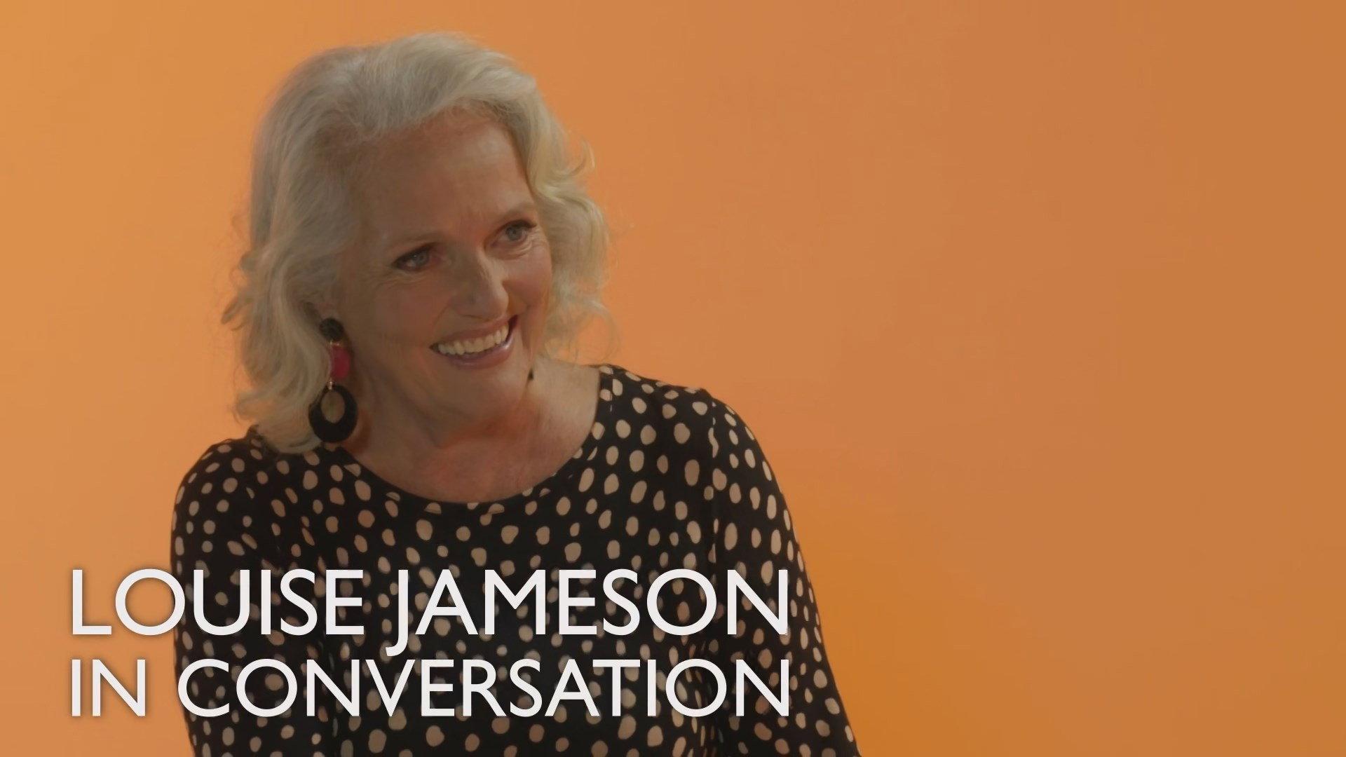 Still from Louise Jameson In Conversation