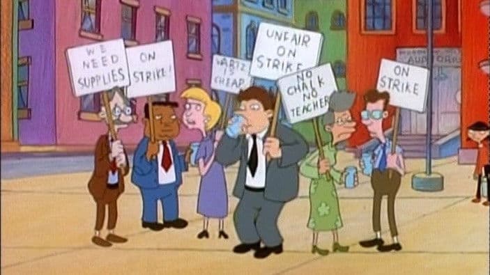 Still from Teachers' Strike