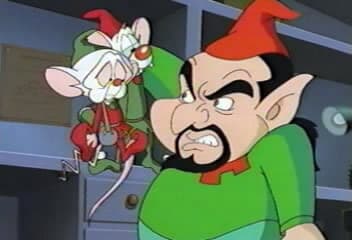 Still from A Pinky and the Brain Christmas