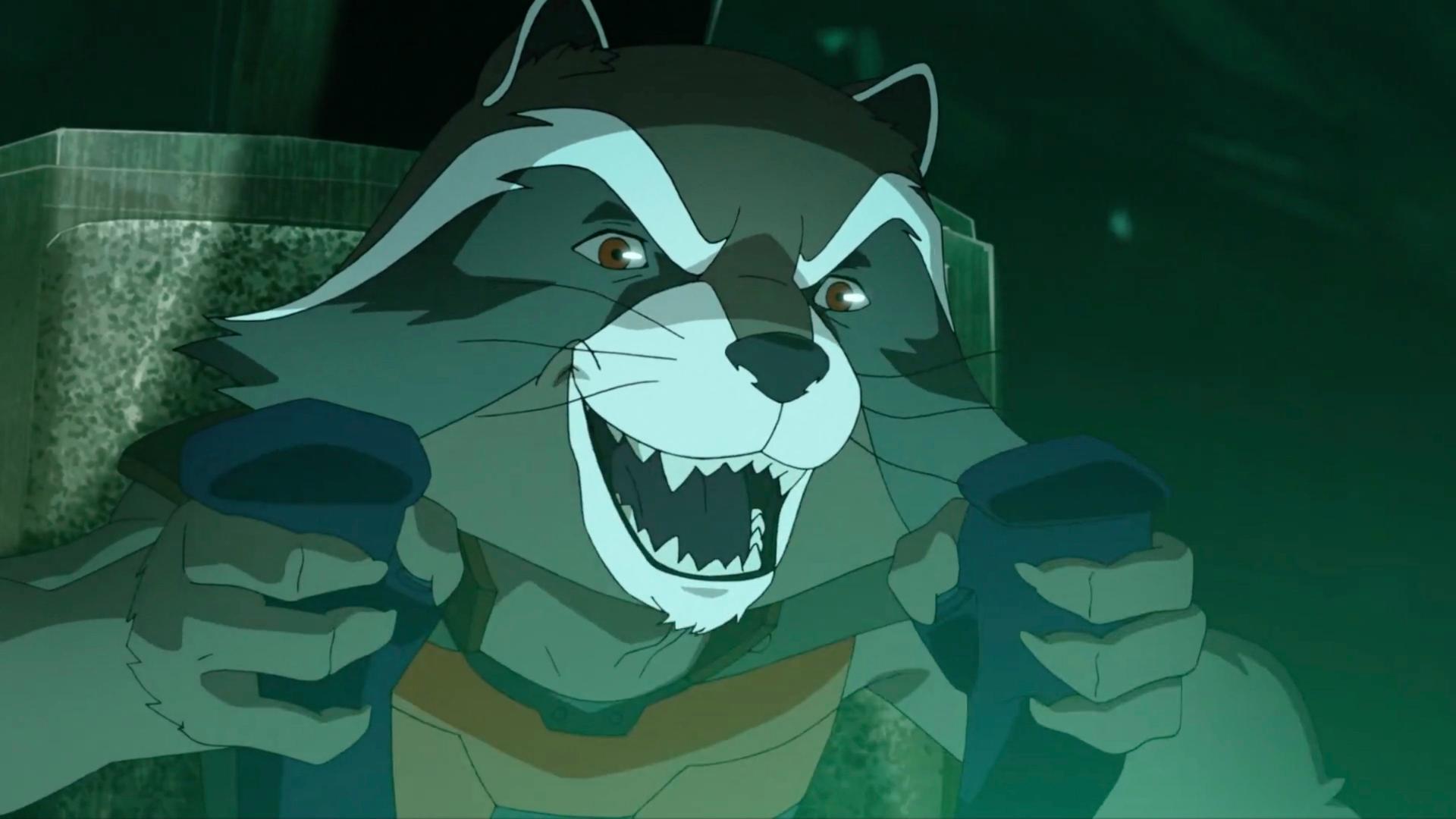 Still from Origins: Rocket Raccoon: Part 2