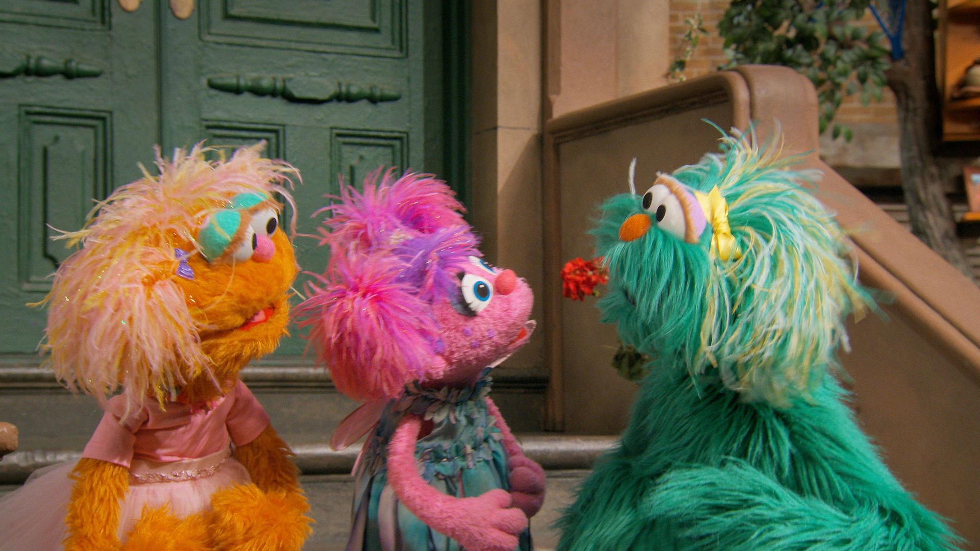 Still from Abby, Zoe, and Rosita Make a Story