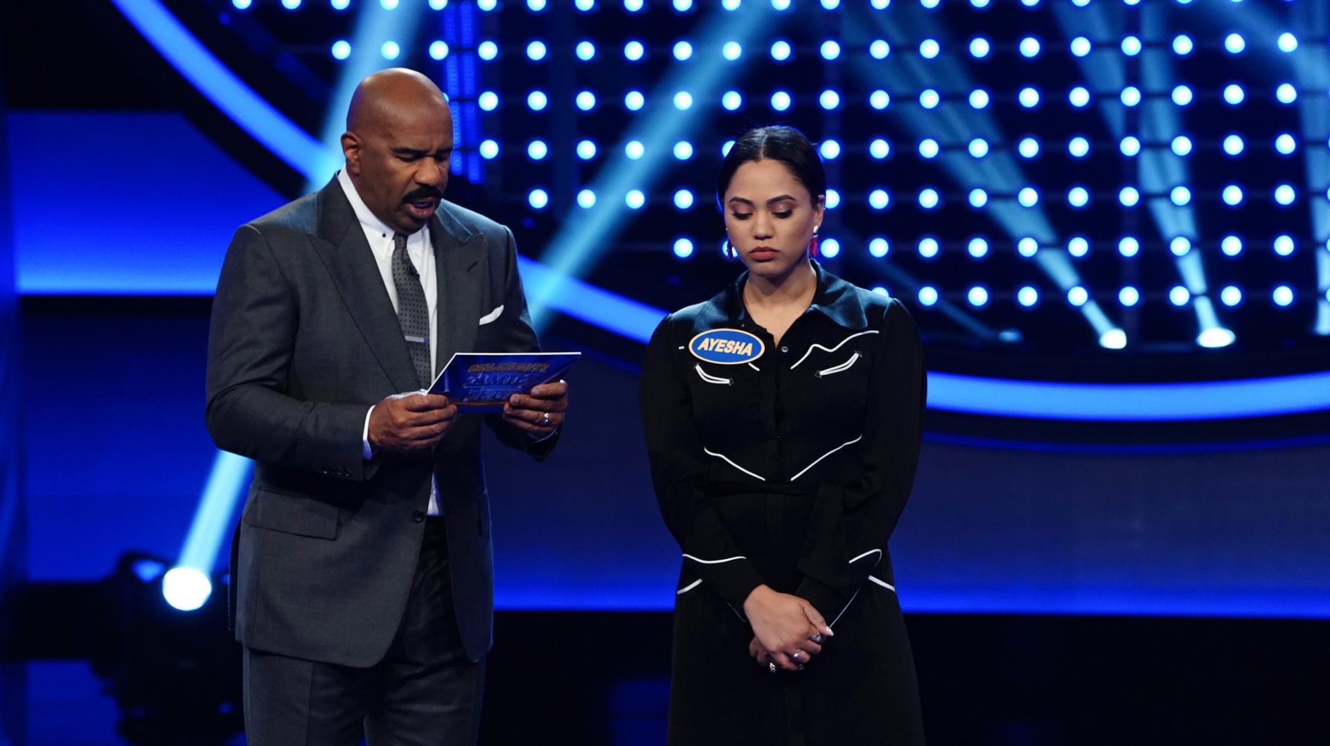 Still from Steph Curry vs. Chris Paul and Laurie Hernandez vs. Shawn Johnson East