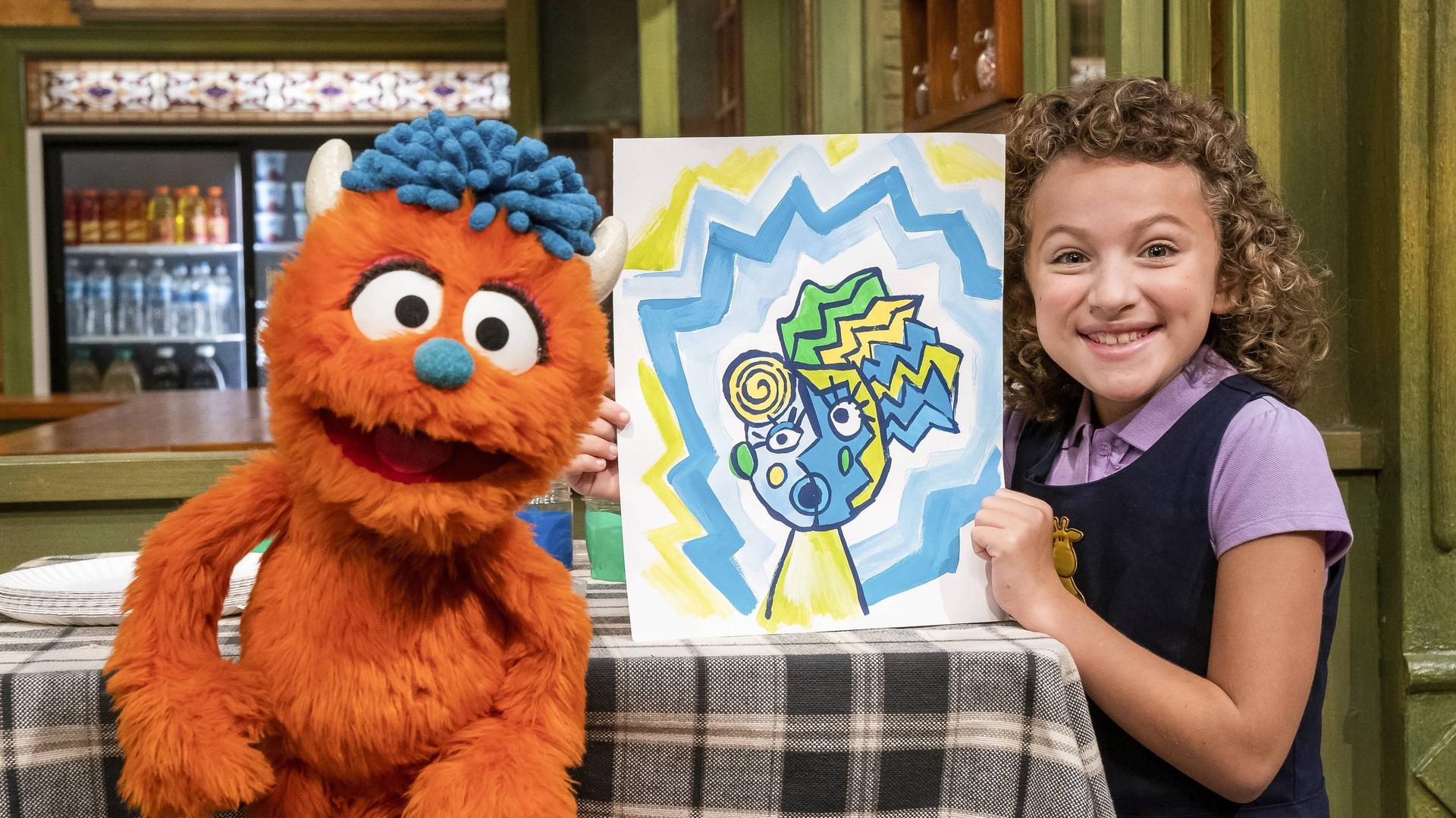 Still from Sesame Street Art Museum