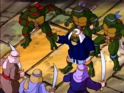 Still from Michaelangelo, the Sacred Turtle