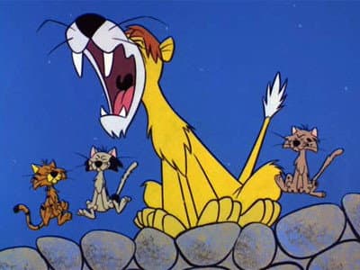 Still from Flintstone and the Lion