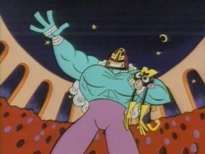 Still from Dial M for Monkey: Rasslor