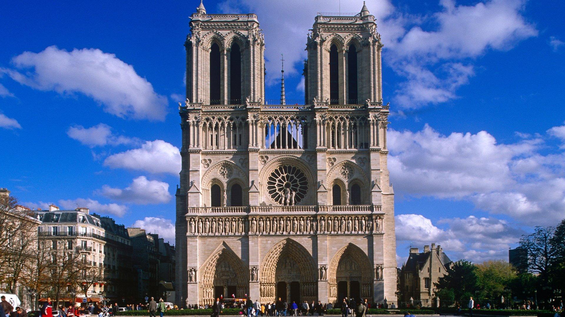 Still from Rebuilding Notre Dame